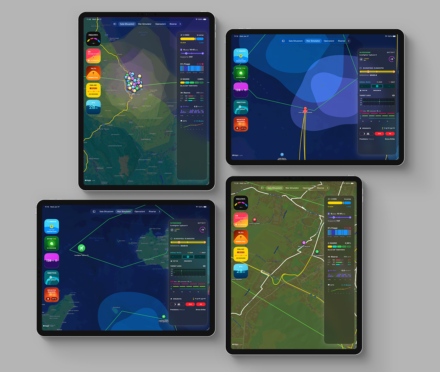 Core operational intelligence command platform interface