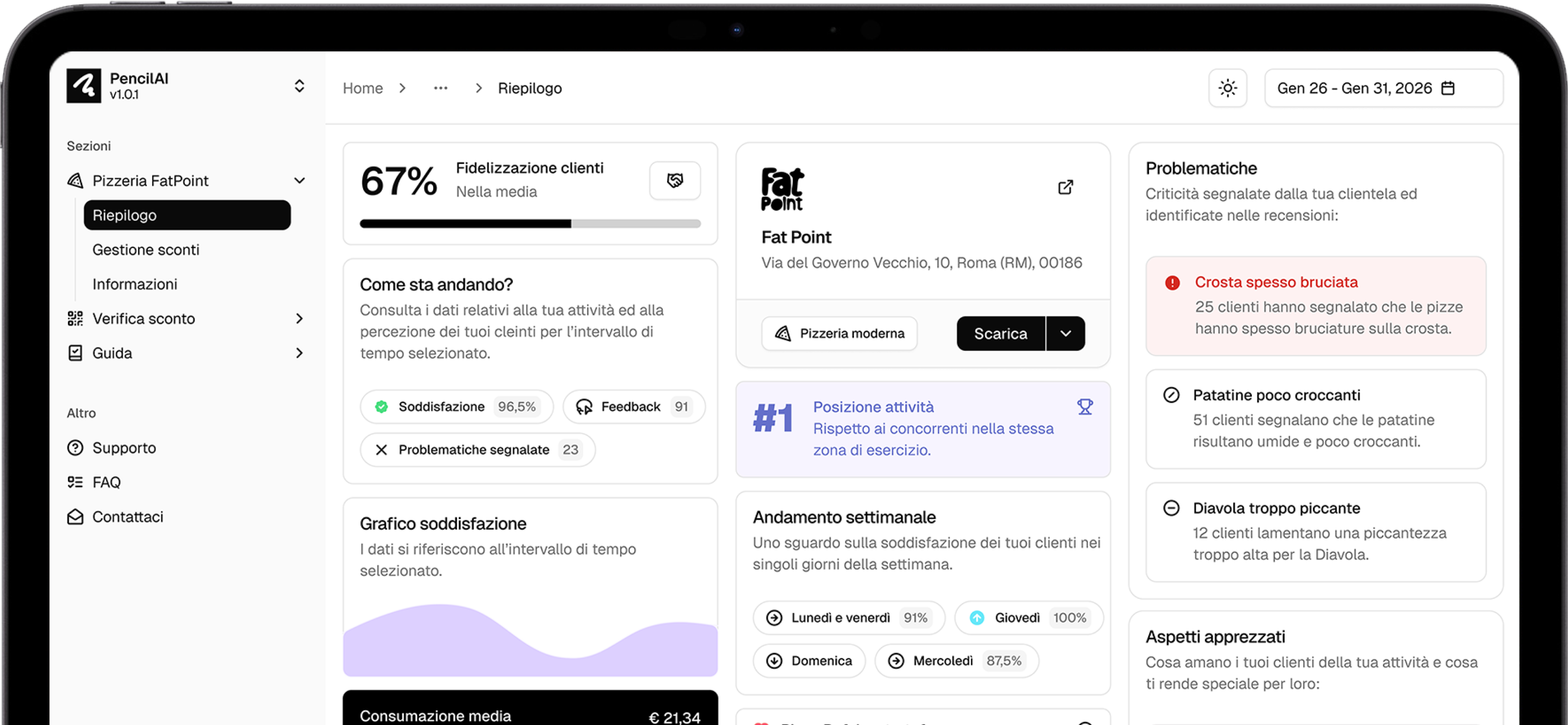 Pencil AI powered customer feedback platform interface